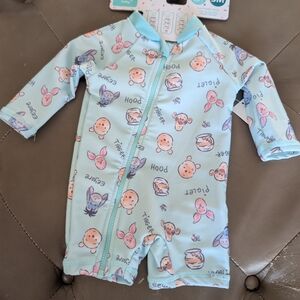 Disney Baby Boy Rash Guard Long Sleeve Swim Wear Size 3 Mos